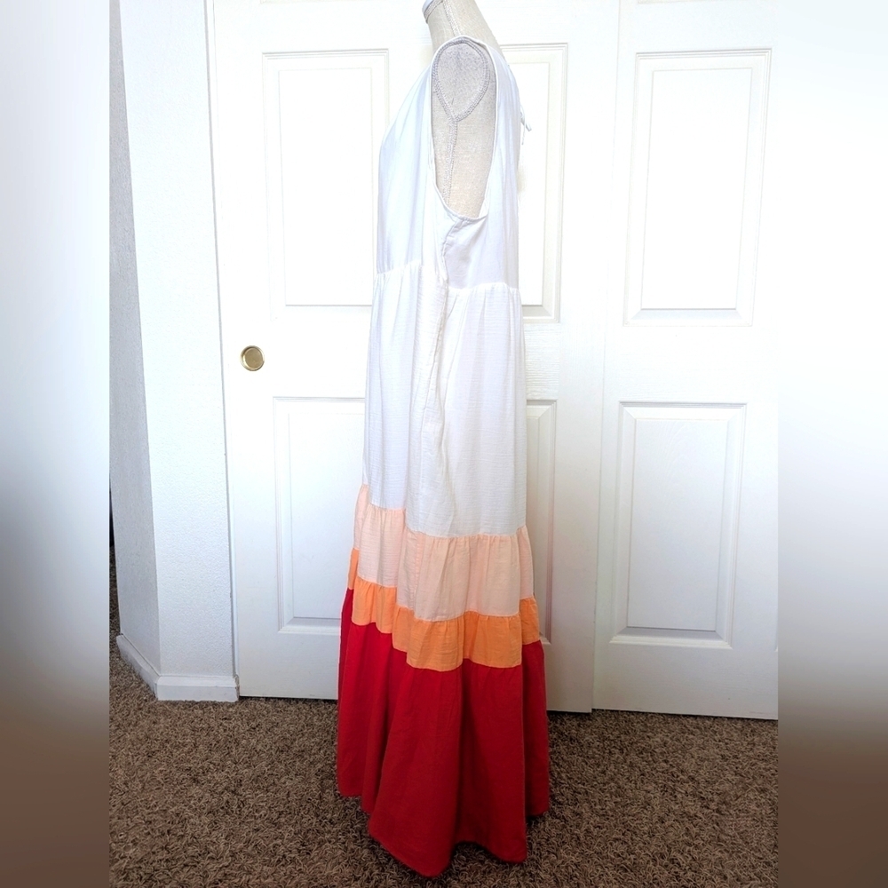 Ava & Viv Colorblock Tiered Maxi Dress - Picture 5 of 9